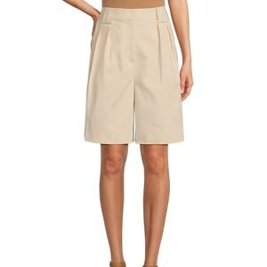 NWT Gibson & Latimer High Rise Chic Pleated Walking Bermuda Trouser Short 4